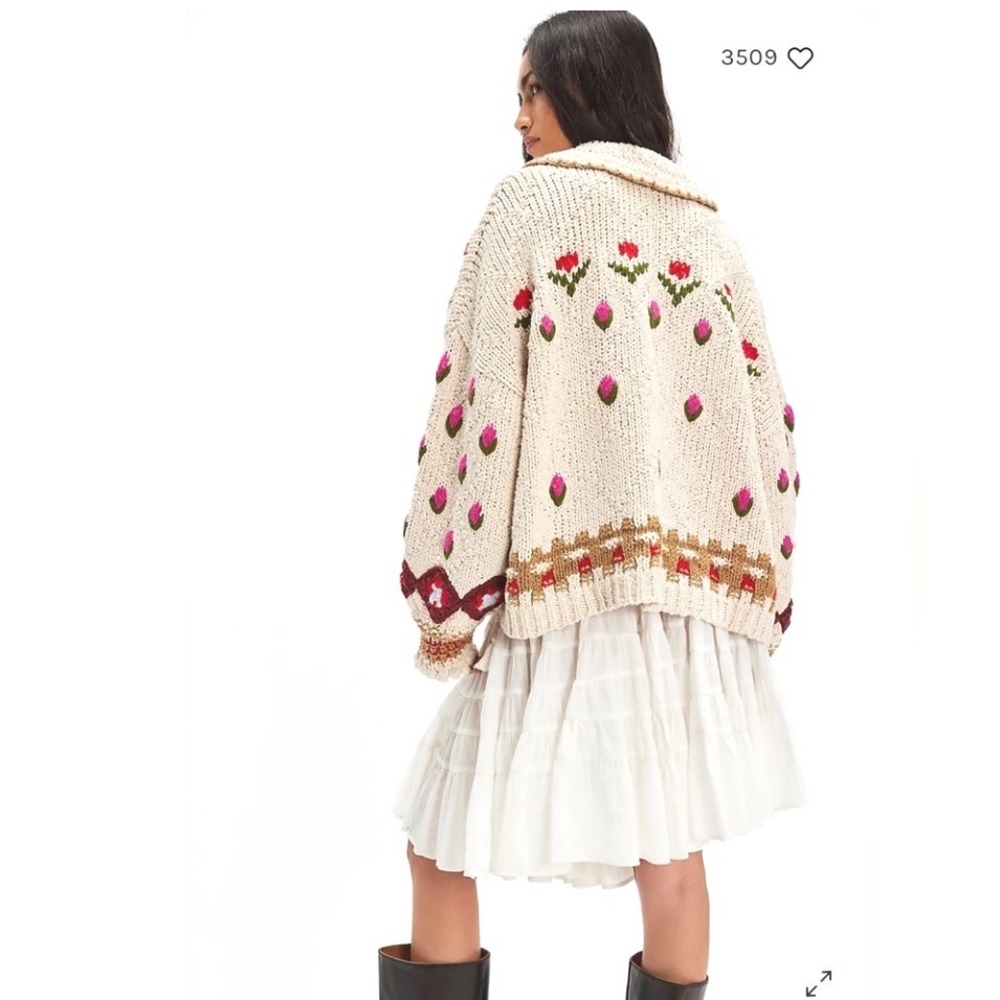 Free People Rosebud Cardigan - Picture 4 of 16